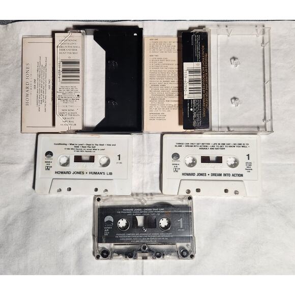 Howard Jones Vintage Cassette Lot of 3 Tested (80's) Pre-owned - Picture 2 of 5